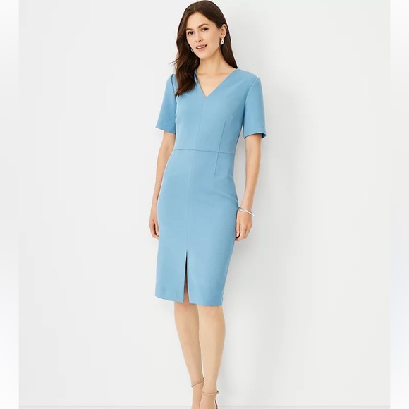 NEW Ann Taylor Elegant Blue Women's Dress - Picture 1 of 5